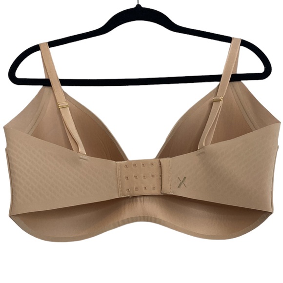Knix Beige WingWoman Bra Size 8+ 40F 42F 40G 42G Wireless Comfy - Picture 2 of 11